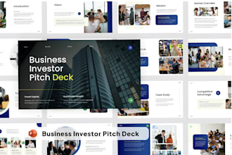 design investor pitch deck startup pitch deck business powerpoint presentation