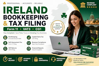 do ireland bookkeeping self assessment tax vat capital gains tax form 11 vat3 cg