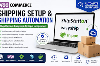 integrate shipstation, easyship or shippo with woocommerce