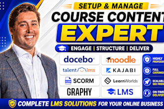 setup course content docebo moodle talentlms kajabi scorm learnworlds graphy lms