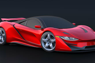 create photorealistic 3d car modeling and rendering for automotive marketing