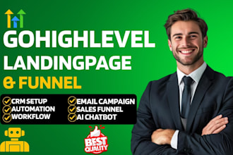 build gohighlevel dental funnel landing page appointment booking crm website