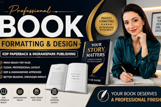 design and format interior book layout for kdp paperback ingramspark lulu
