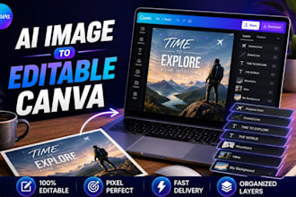 convert any ai generated images into editable canva templates