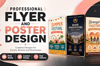 design professional flyers posters and promotional graphics