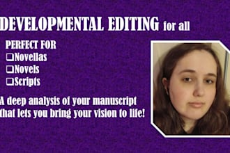 developmental edit your novel, story, or screenplay