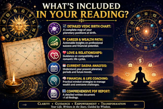 do an accurate vedic birth chart reading and horoscope analysis
