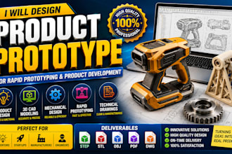 design a product prototype for rapid prototyping and product development