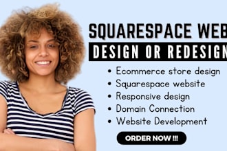 build squarespace website squarespace redesign squarespace website development