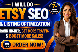 etsy SEO, etsy listings optimization, keyword research, and etsy store audit