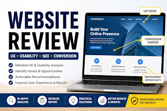 do website review for UX usability bugs fix user experience conversion issues