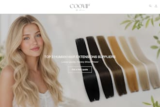 hair extension shopify dropshipping beauty store website hair extension store