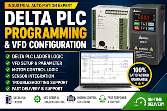 program delta plc ladder logic and troubleshoot plc vfd automation