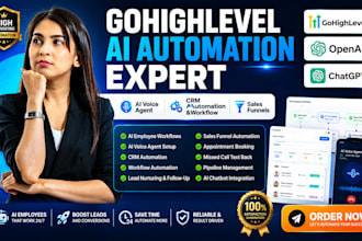build gohighlevel ai employee workflow, ai voice agent ghl CRM automation