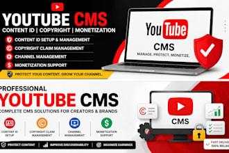 provide content id management optimize your youtube cms