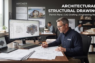 draw and review architectural and engineering drawings for US permits