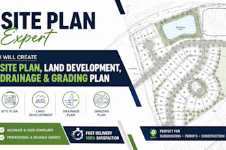 create site plan, land development, drainage and grading plan