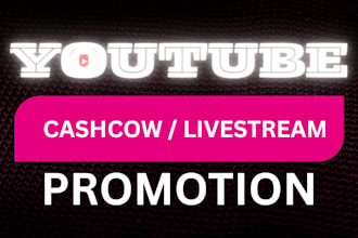 accelerate youtube channel audit cashcow livestream SEO to over 1 million views