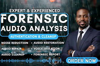 perform forensic audio editing, voice detection with detailed analysis report