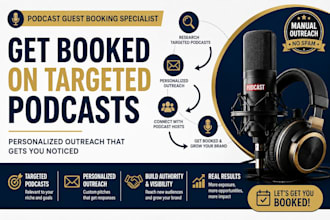 book you on targeted podcasts with personalized outreach