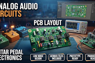 engineer analog audio circuits, pcb layout and guitar pedal electronics