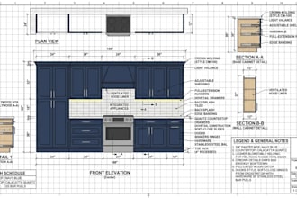 do shop drawing, cabinet, furniture, kitchen and millwork