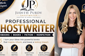 write a captivating ghostwriter or writer for nonfiction book and ebook