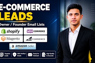 find decision makers from shopify and ecommerce brands