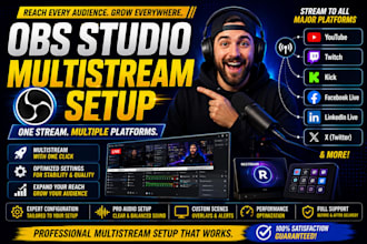 build a professional multistream setup with obs studio