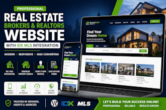 build brokers website, realtors agent website with idx mls integration