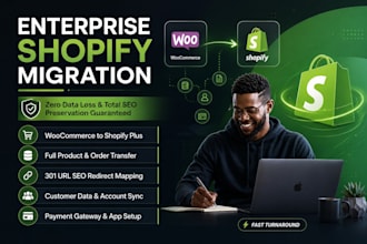 do SEO safe woocommerce to shopify migration with 301 redirects