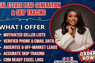 do b2b real estate lead generation skip tracing