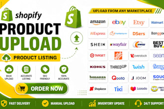 do shopify product upload product listing and CSV import