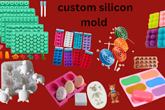 3d model for custom silicone mold, mold making and 3d printing