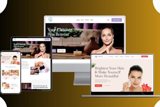 design nail salon website spa website beauty salon website vagaro website