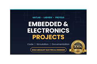 assist you in matlab, labview, arduino and embedded systems