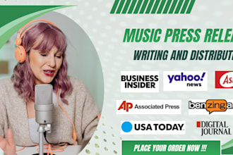 music press release writing, music press release distribution, music promotion