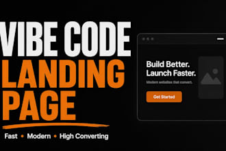 build a high converting landing page with vibe coding
