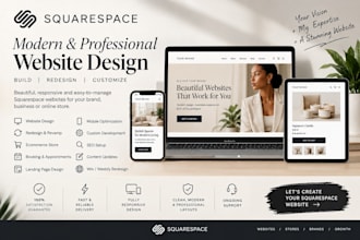 build a beautiful modern squarespace website fitness website edit squarespace