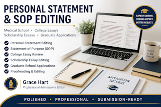 edit your medical school personal statement sop graduate school