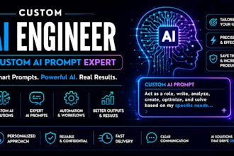 create custom ai prompts, be your ai prompt engineer for chatgpt, claude, gemini
