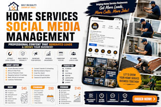 manage social media for home service businesses professionally