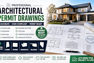 architectural permit drawings in alabama, wyoming, washington, oklahoma, nevada