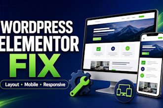 fix wordpress elementor layout and responsive issues