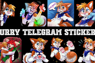 draw furry telegram stickers discord stickers animated emotes nsfw sticker pack