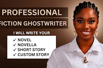 ghostwrite your fiction novel, novella or short story