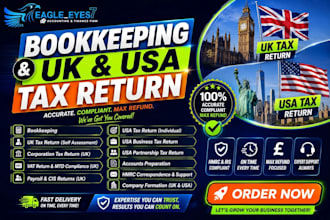 prepare US tax return for personal and business