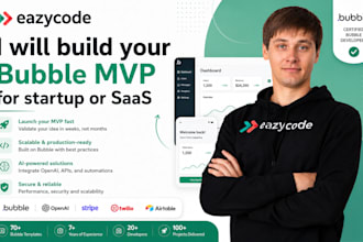 build your bubble mvp for startup or saas