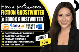 ghostwrite contemporary mafia dark romance writer ya erotic fiction ghostwriter