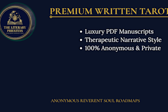 write premium handwritten therapeutic tarot reading soul manuscripts